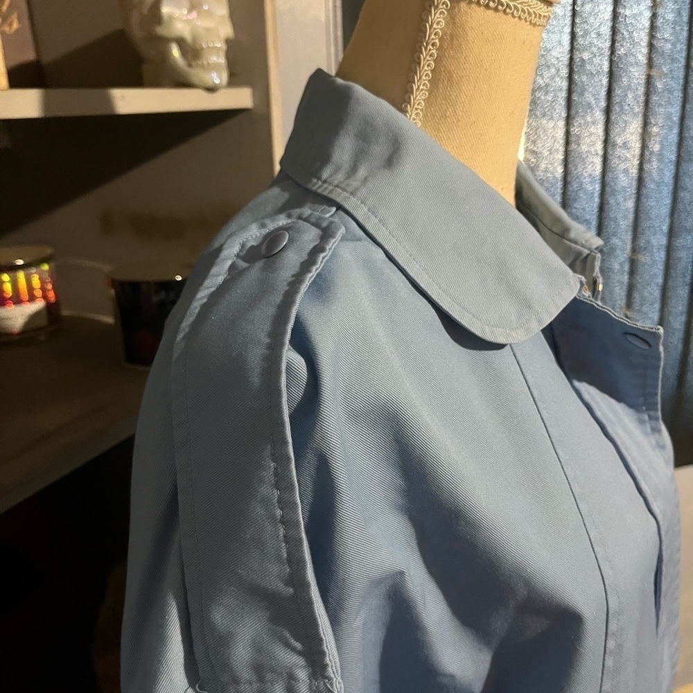 Vintage 80s men’s blue galliano Moto jacket size small - Picture 4 of 10